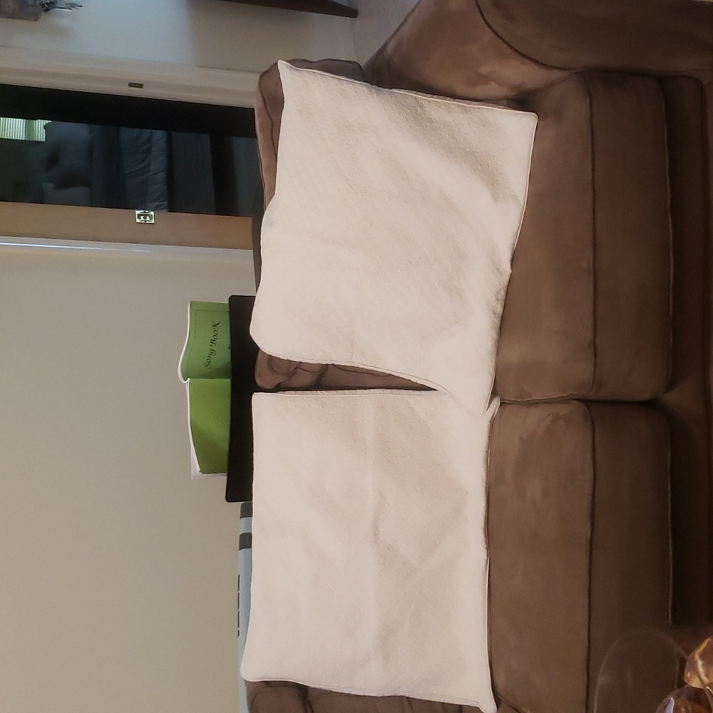 Real Simple Brand Luna Cross-stitch Euro Sham 26"x26" Pillows